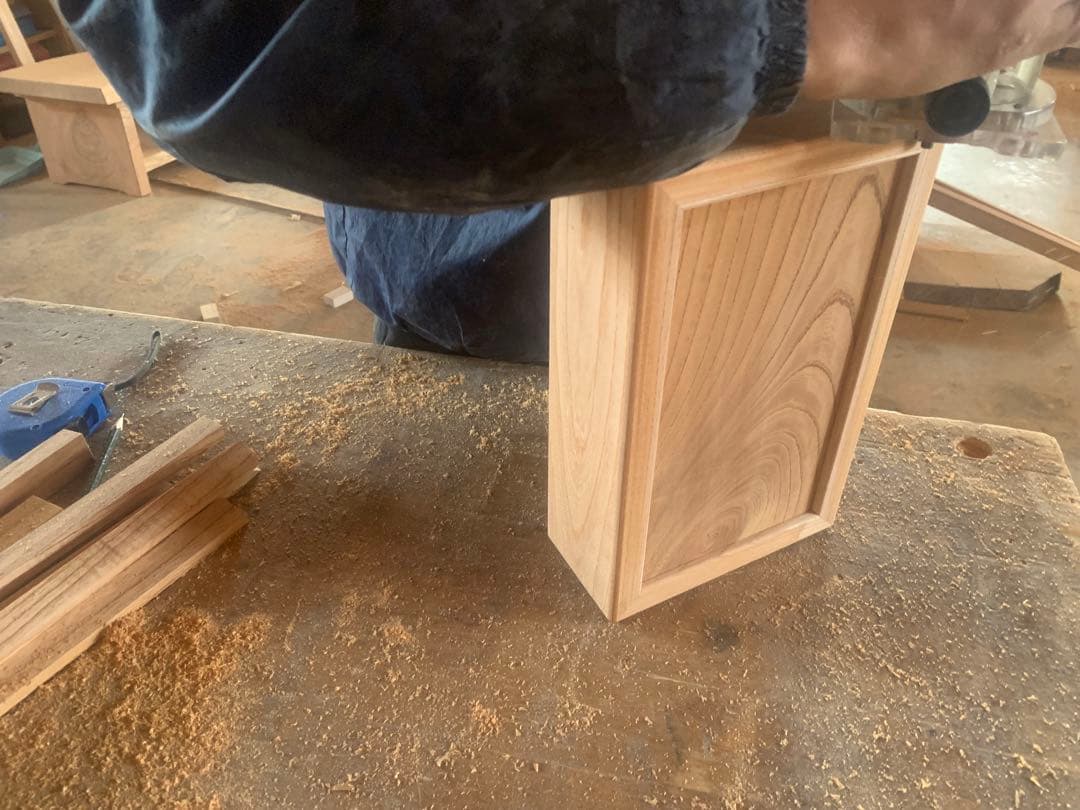 ☆ nn☆✨高級木材・欅✨木製ティッシュケース製作【MUKU】職人手作り