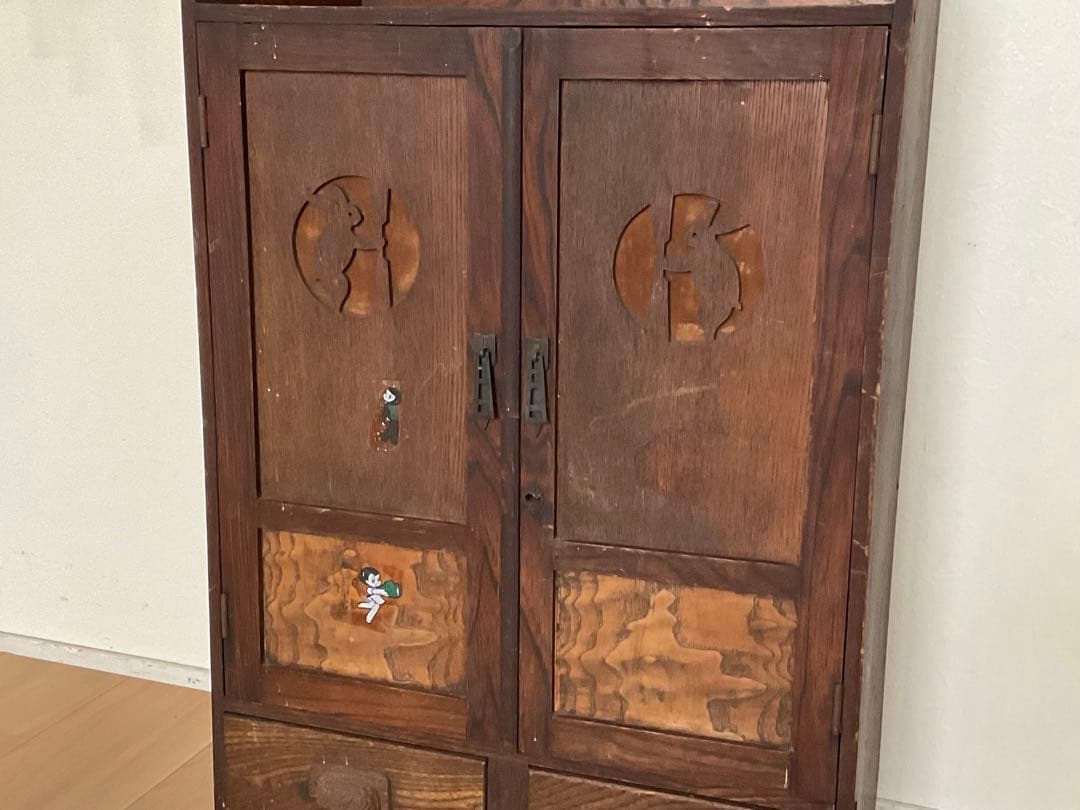 アンティーク家具　うさぎの本箱　収納　昭和レトロ　古道具