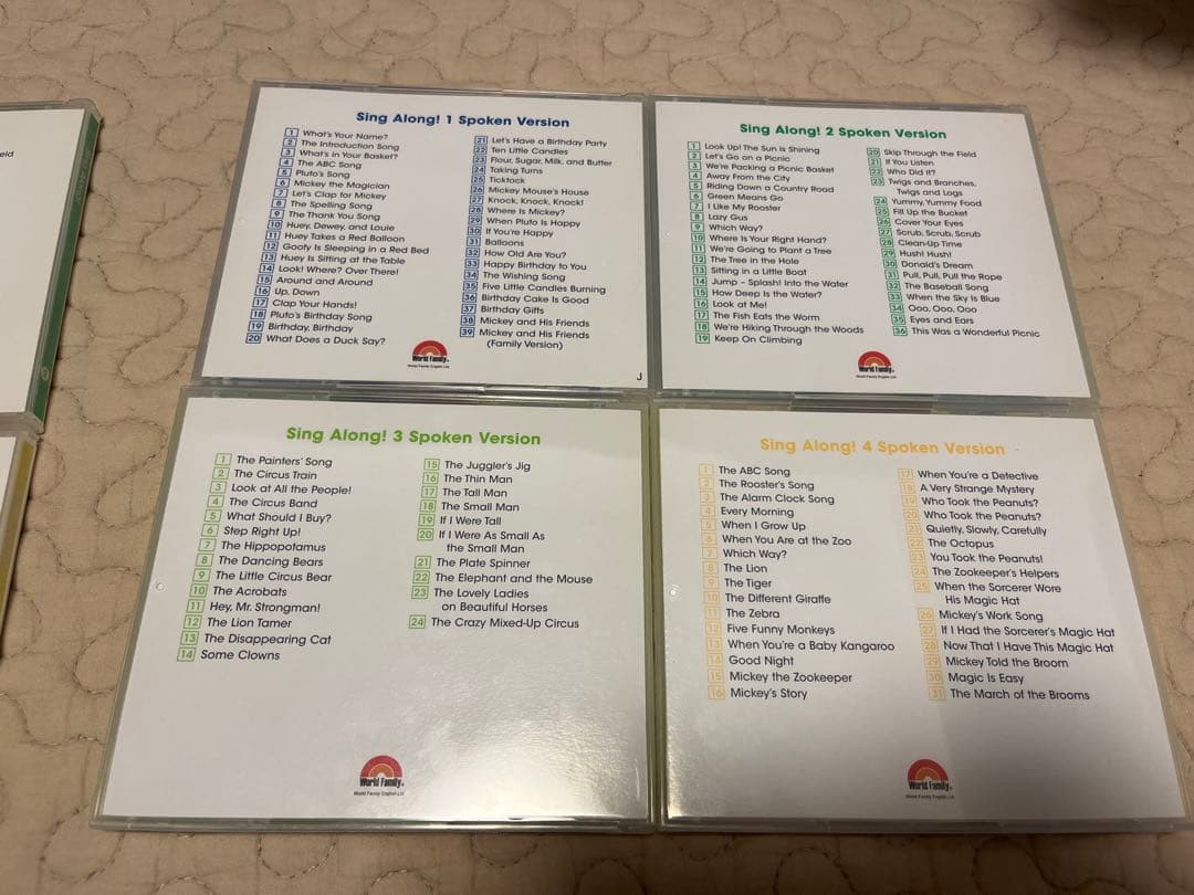 DWE Sing Along CDと絵本のセット