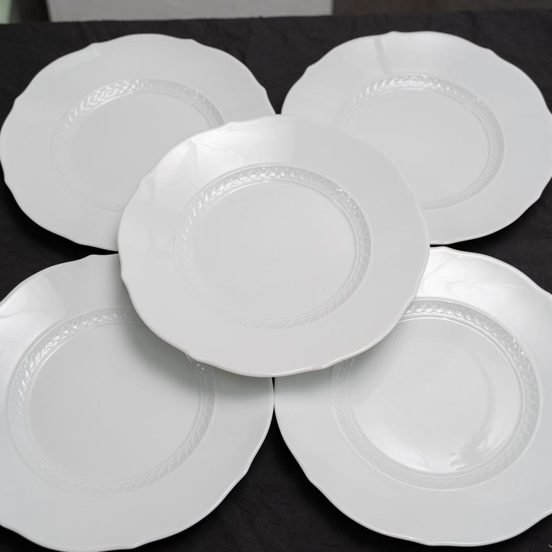 【希少品・5枚セット】リチャードジノリ ミュージオホワイト 約26cm 皿