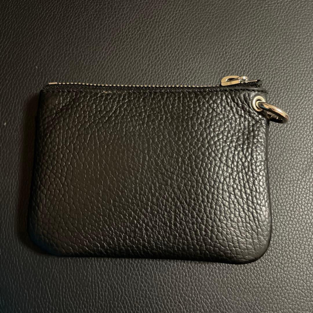 小物 LOMEI Zipper Compact Wallet BLACK