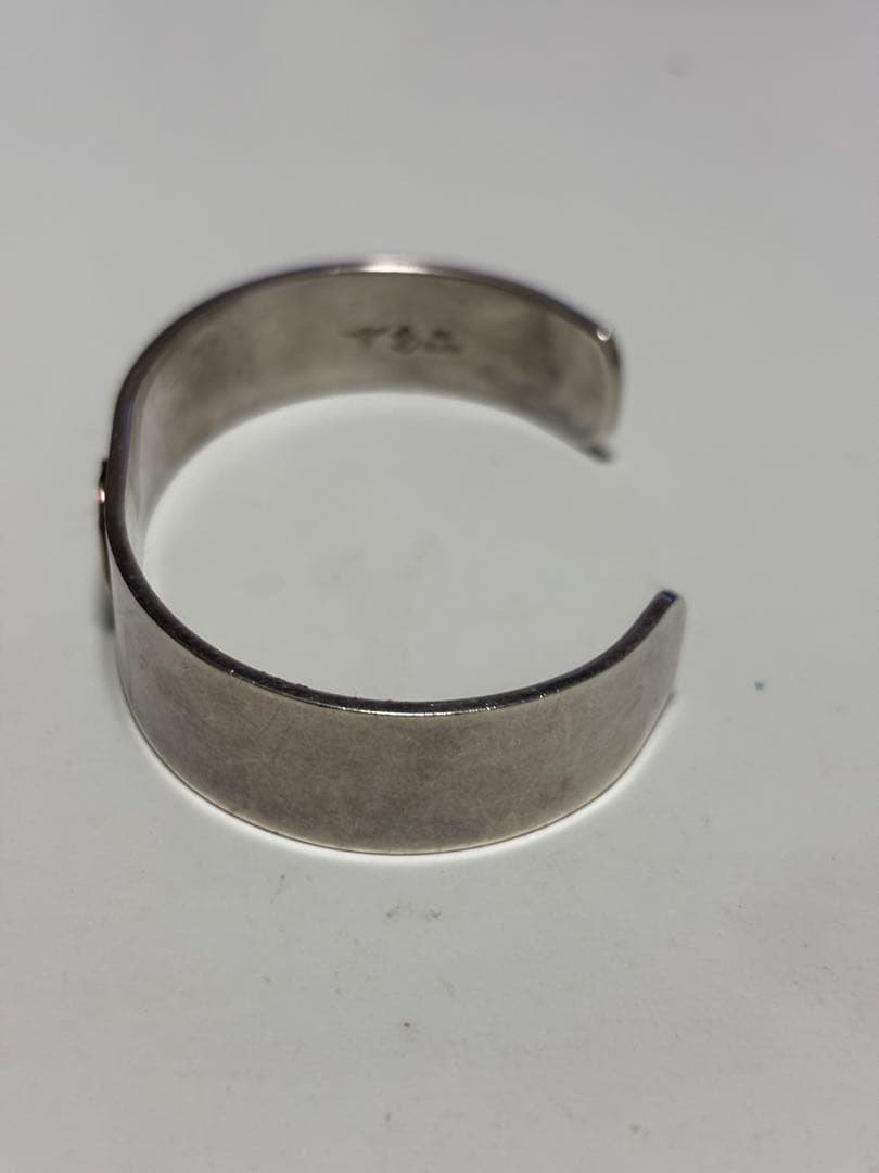 TADY&KING [SV925&K18] 平打ちバングルGPロングホーン