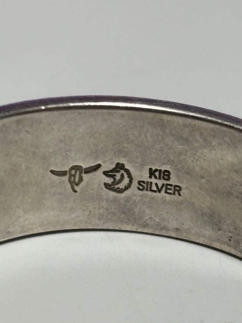 TADY&KING [SV925&K18] 平打ちバングルGPロングホーン