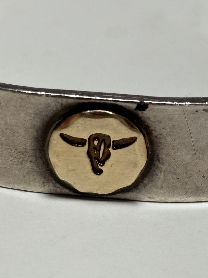 TADY&KING [SV925&K18] 平打ちバングルGPロングホーン