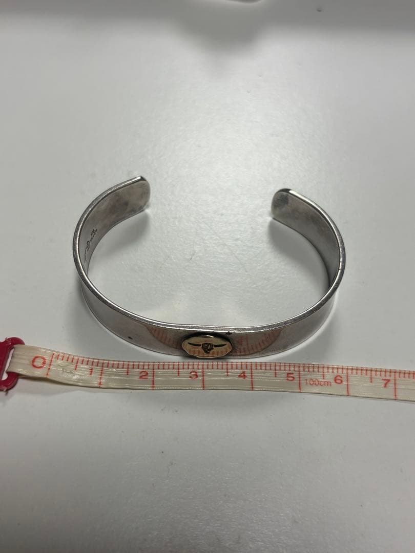 TADY&KING [SV925&K18] 平打ちバングルGPロングホーン