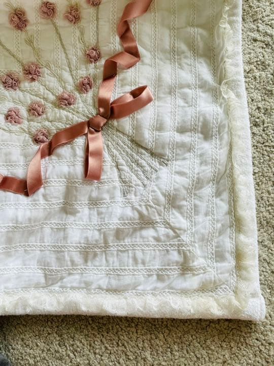 さえら ヒスクローネ　綿毛布　タオルケット　ベッドカバーにも　USED