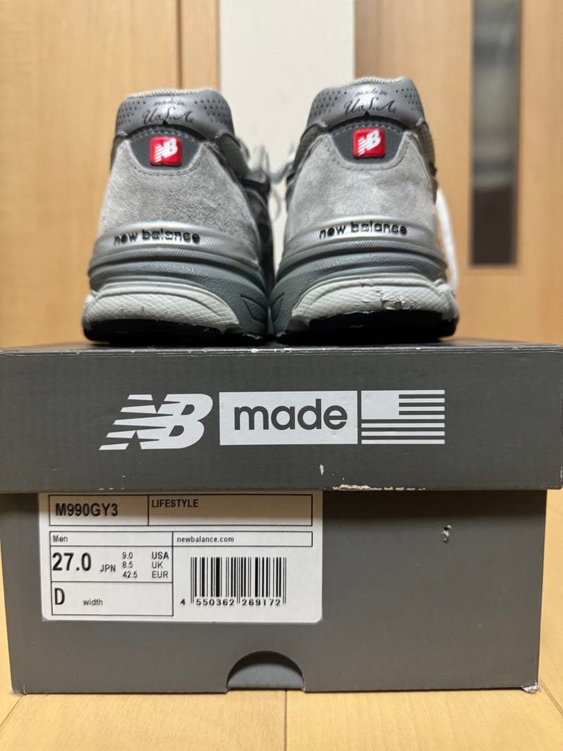 靴 New balance 990v3