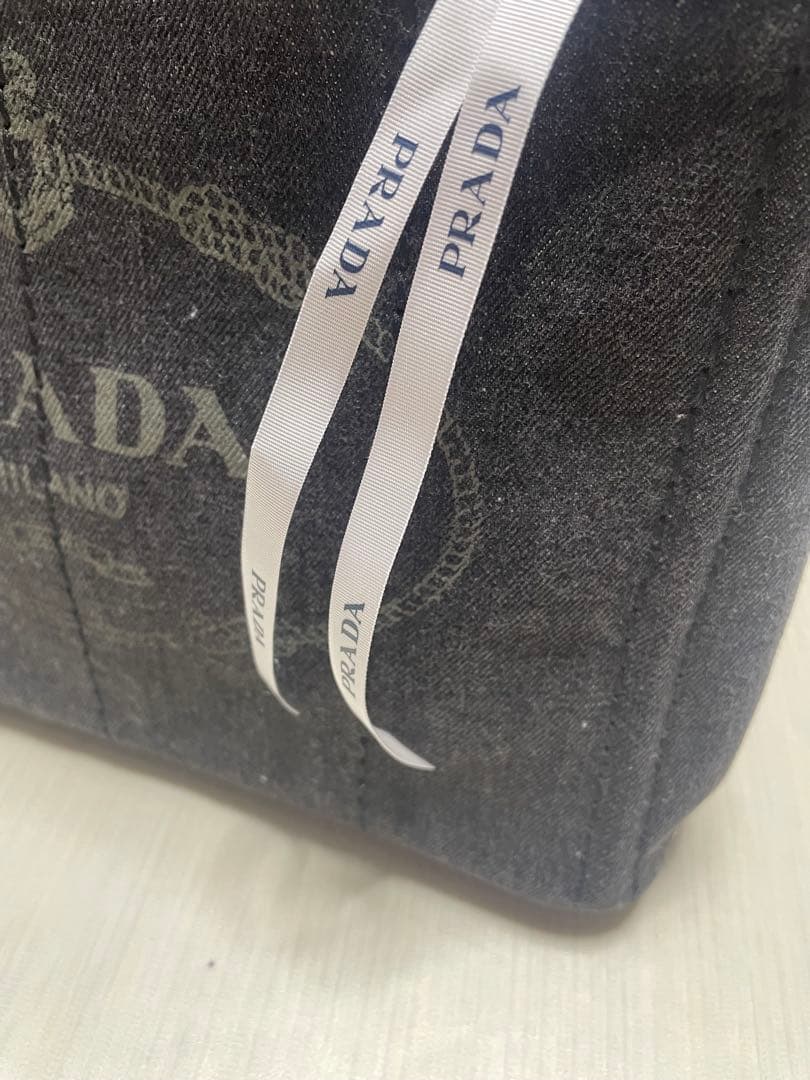 美品✴︎PRADAカナパ✴︎ グレー✴︎デニム✴︎