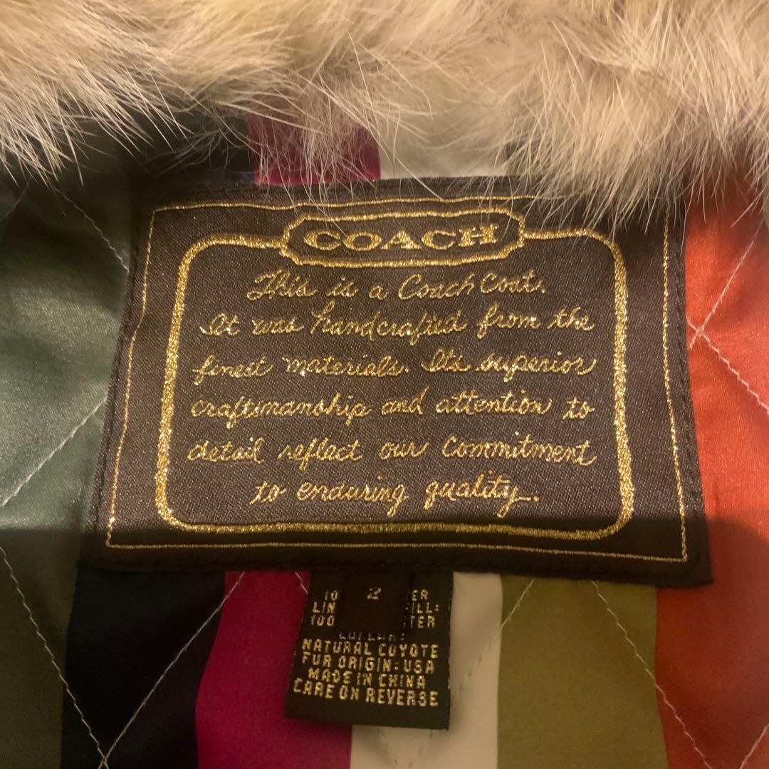 COACH レザーコート ブラウン