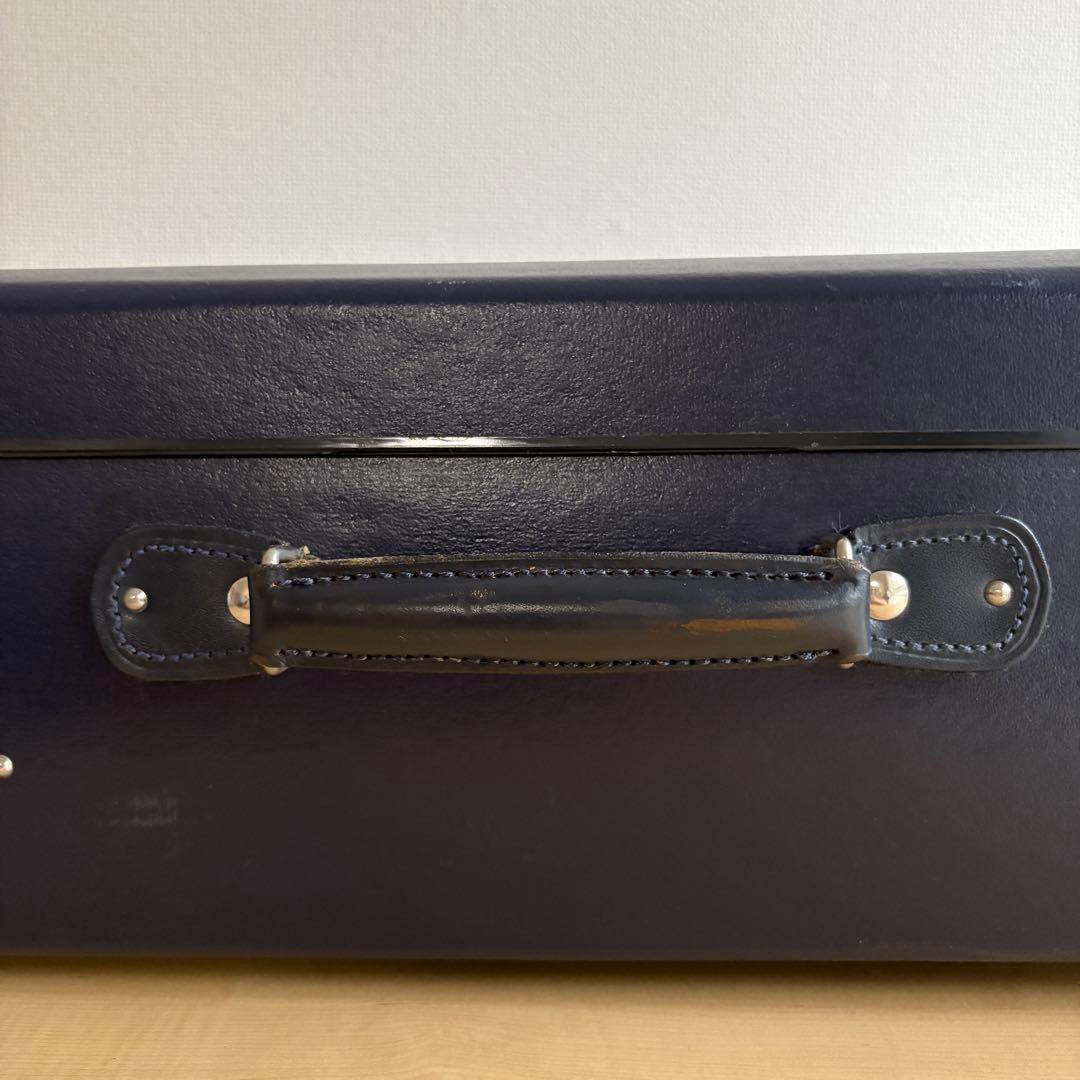 【純正ベルト付】グローブトロッター オリジナル ラージスーツケース ネイビー