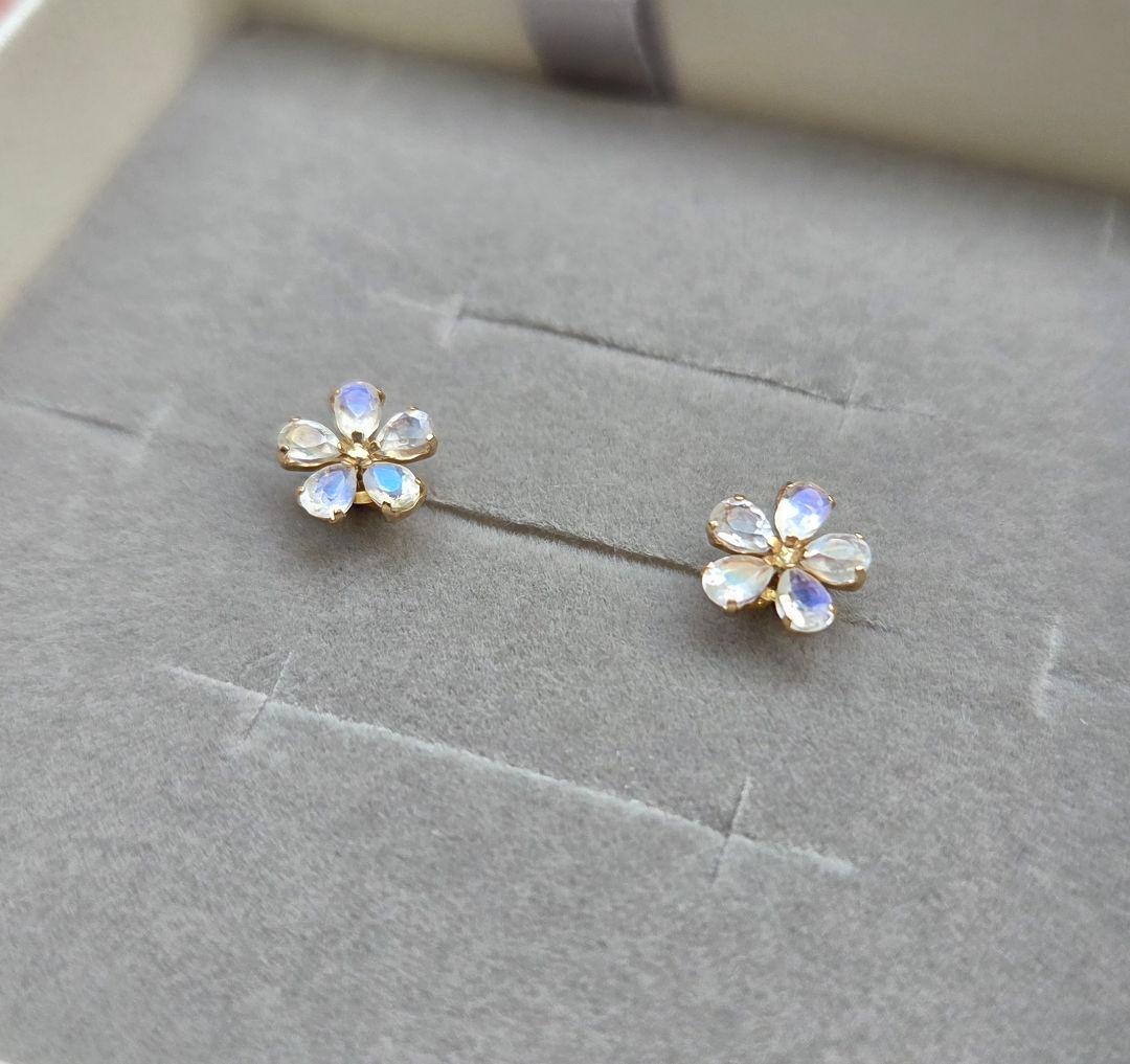 ハ*チ様 K10 イエローゴールド ピアス フラワー 花 ジュエリーツツミ K1