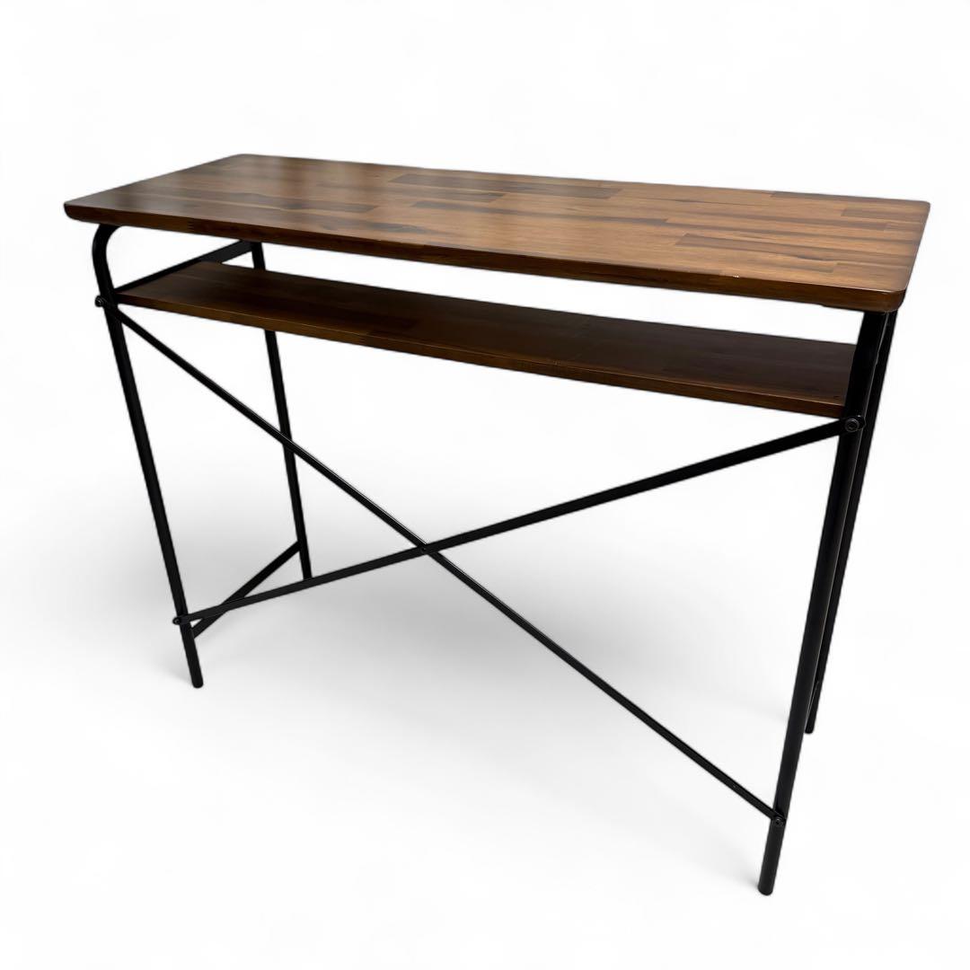 【廃盤】ウニコ　SWELLA カウンターテーブル　アカシア材 アイアン　W110