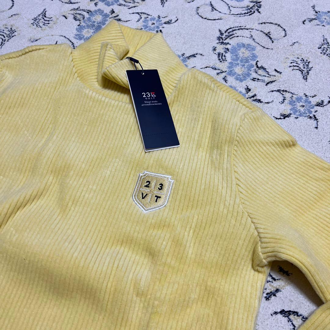 ★２３区ゴルフ　グランサーモリブハイネックニットレディースLサイズ新品★