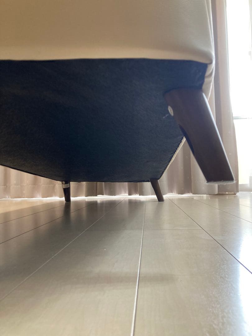 ニトリ 傷・汚れに強い合成皮革 3人用ソファ(Nシールド コウテイ3)