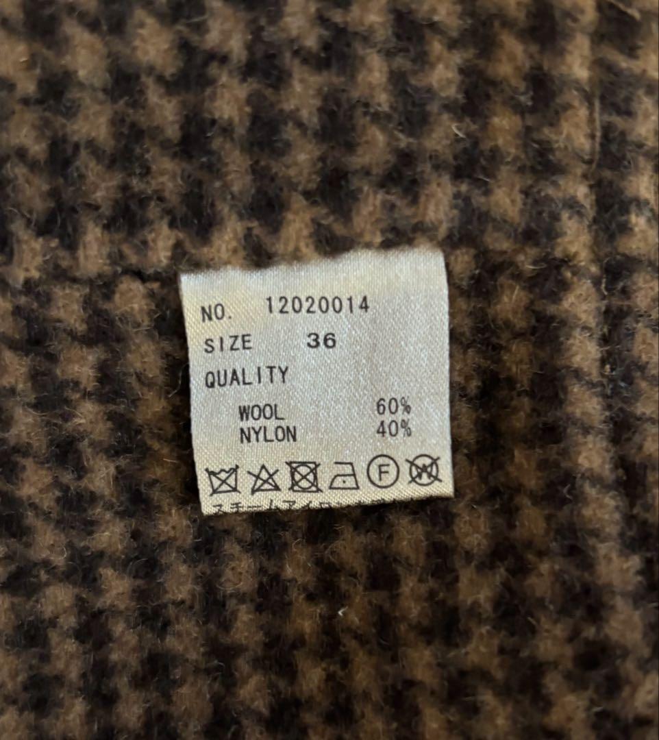 TODAYFUL オーバーチェックコート　36サイズ