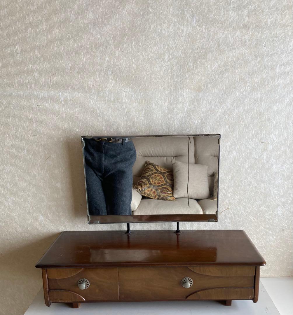 昭和レトロ｜優雅と気品｜ヴィンテージ化粧台 ドレッサー 鏡台【一点もの／鏡付】