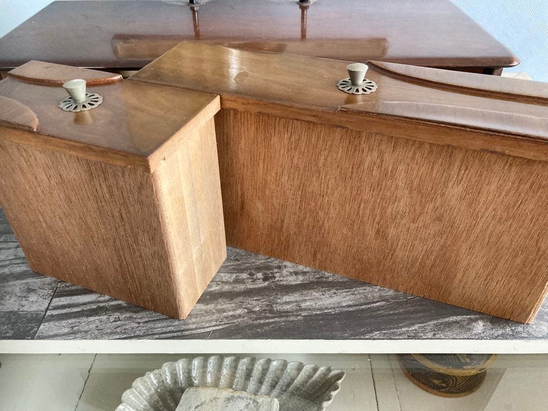 昭和レトロ｜優雅と気品｜ヴィンテージ化粧台 ドレッサー 鏡台【一点もの／鏡付】