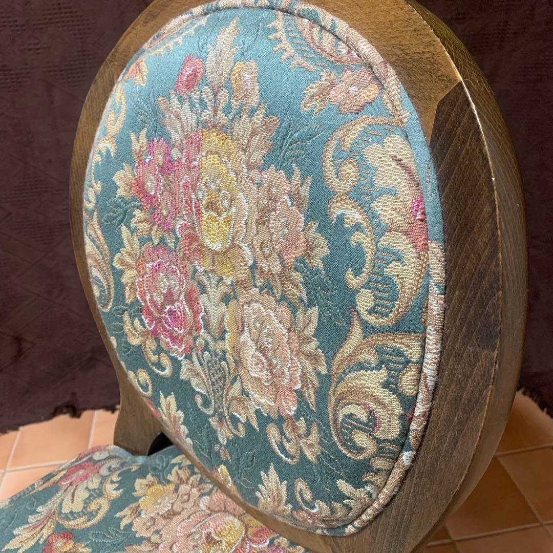 【条件付限定セール中】【極美品】松永工房 チェア 猫脚 ドレッサー椅子 姫系家具