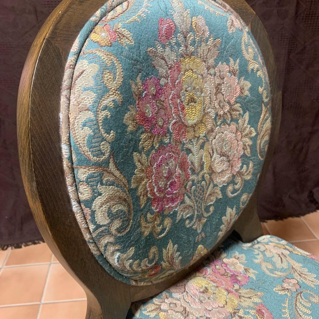 【条件付限定セール中】【極美品】松永工房 チェア 猫脚 ドレッサー椅子 姫系家具