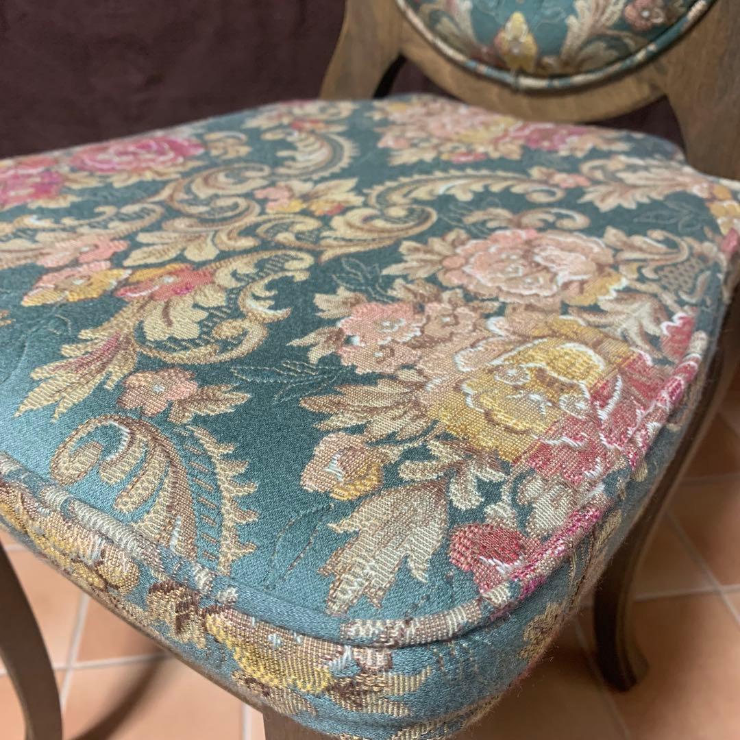 【条件付限定セール中】【極美品】松永工房 チェア 猫脚 ドレッサー椅子 姫系家具