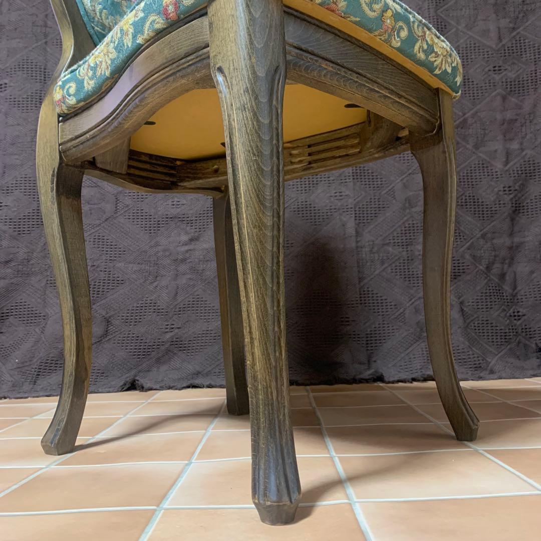 【条件付限定セール中】【極美品】松永工房 チェア 猫脚 ドレッサー椅子 姫系家具
