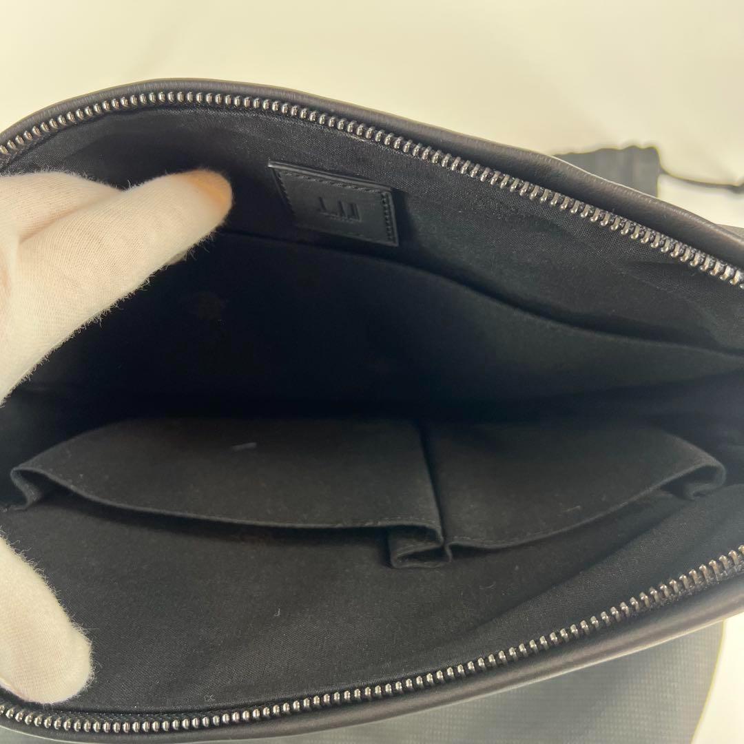 【未使用級】ダンヒル ショルダーバッグ メッセンジャーバッグ レザー ブラック