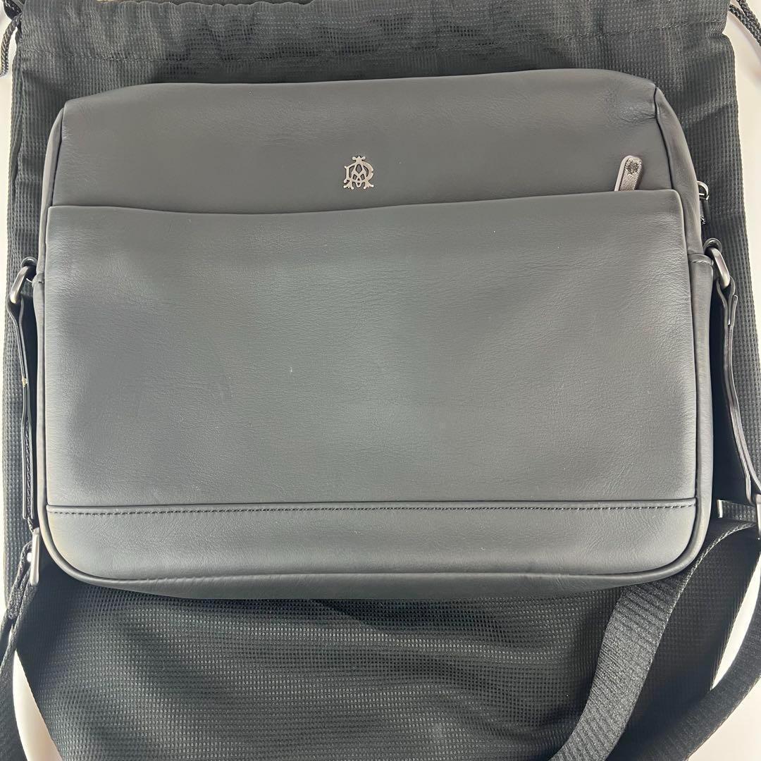 【未使用級】ダンヒル ショルダーバッグ メッセンジャーバッグ レザー ブラック