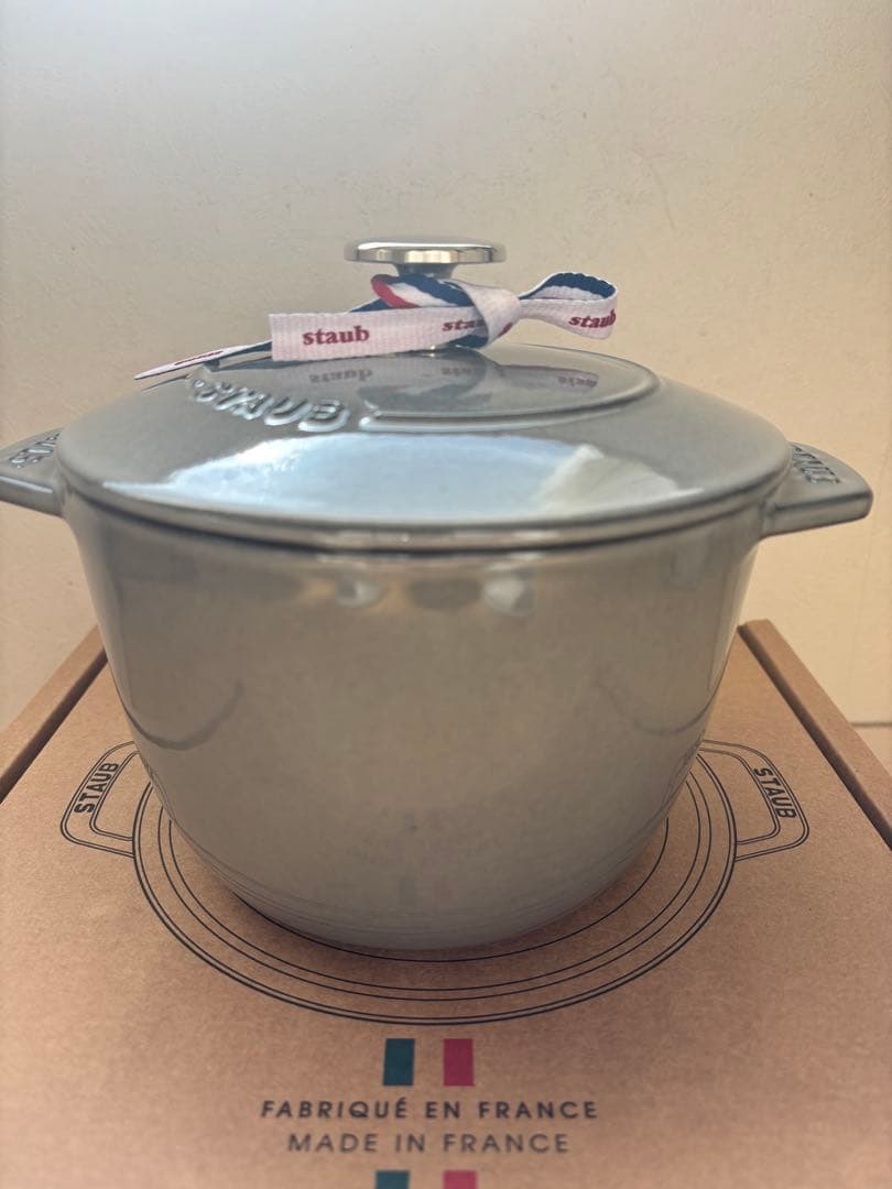 【新品未使用】staub ストウブ ココット デ ゴハン グレー GOHAN