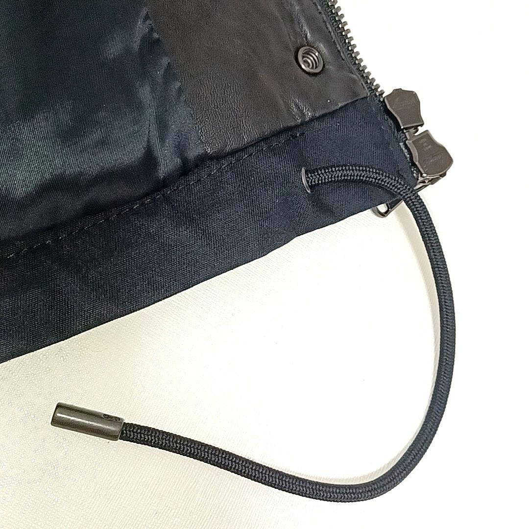 美品★ディーゼル ブラックレーベル　ラムレザー　ライダースジャケット　ブラック