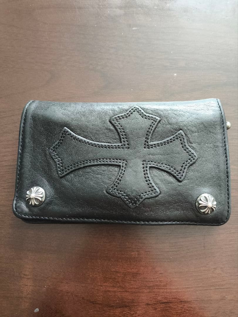 CHROME HEARTS クロムハーツ 1ジップ クロスボタン ウォレット