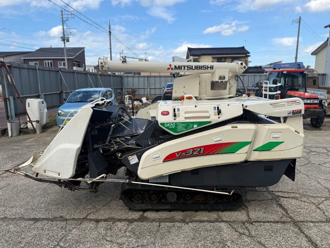 「新潟県長岡市発」三菱コンバインVS321 3条　21馬力ディーゼル動作確認済み