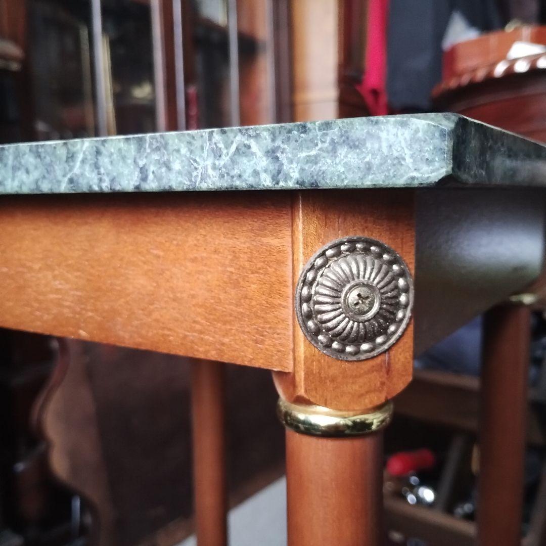 ゆ*う様 アンティーク調　サイドテーブル　大理石天板　コンソールテーブル　飾り台