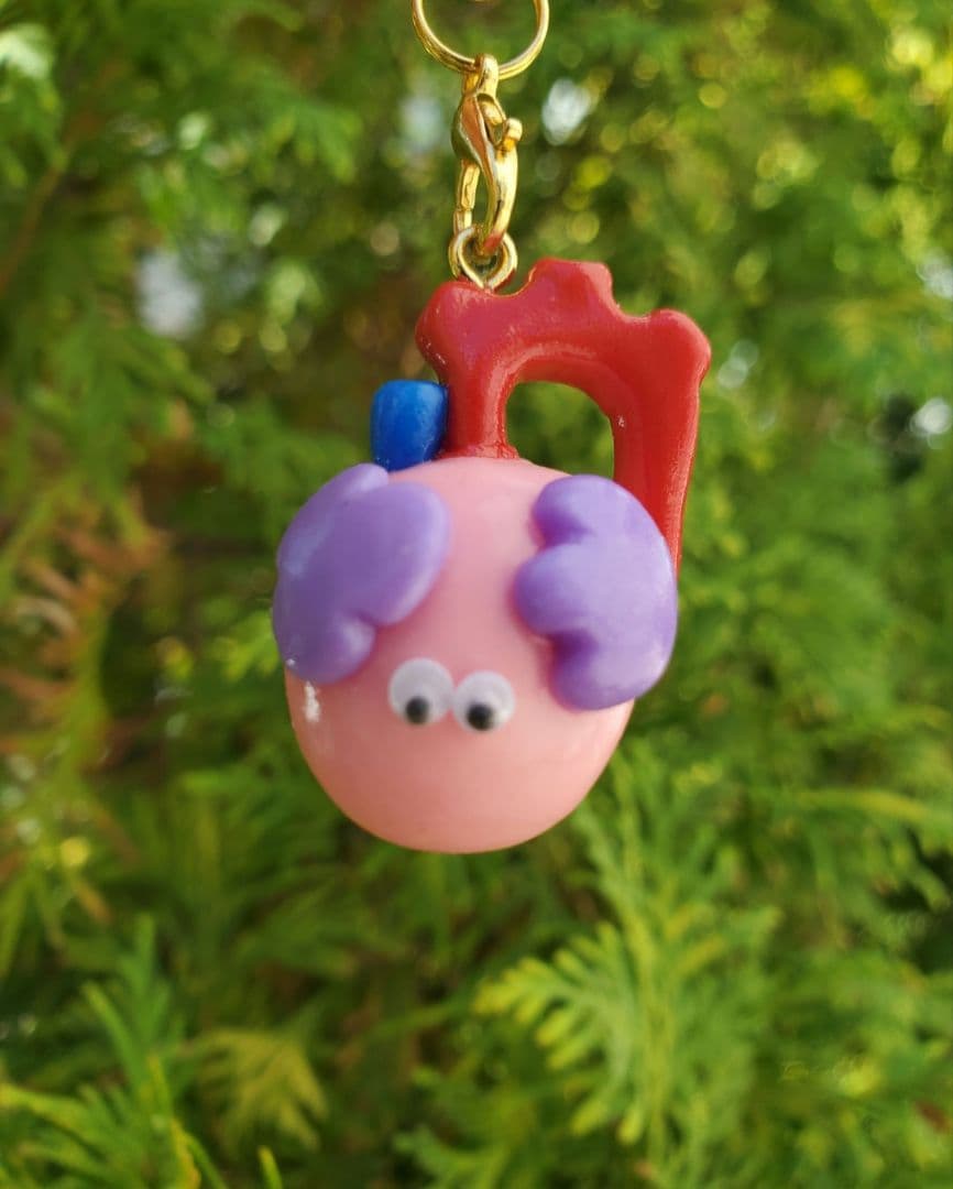 心臓　臓器　手作り　キーホルダー　看護　オペ