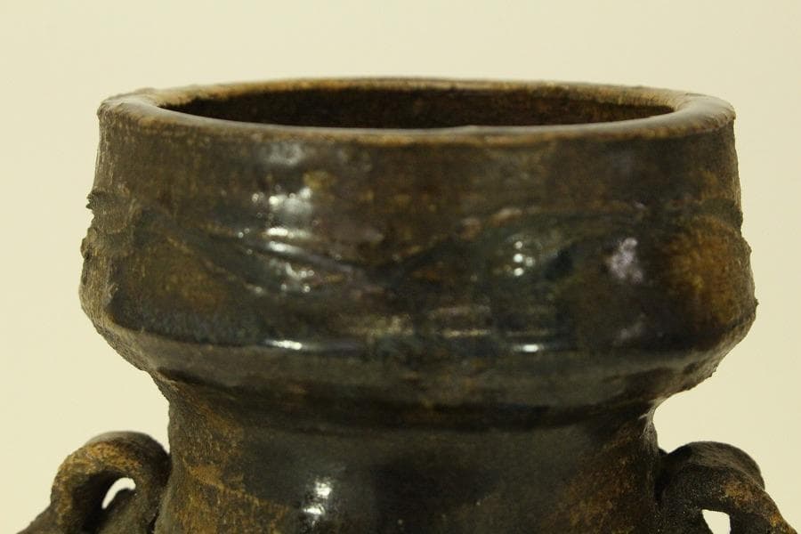 茶道具 瀬戸伊賀 花入 古美術(ZE736)