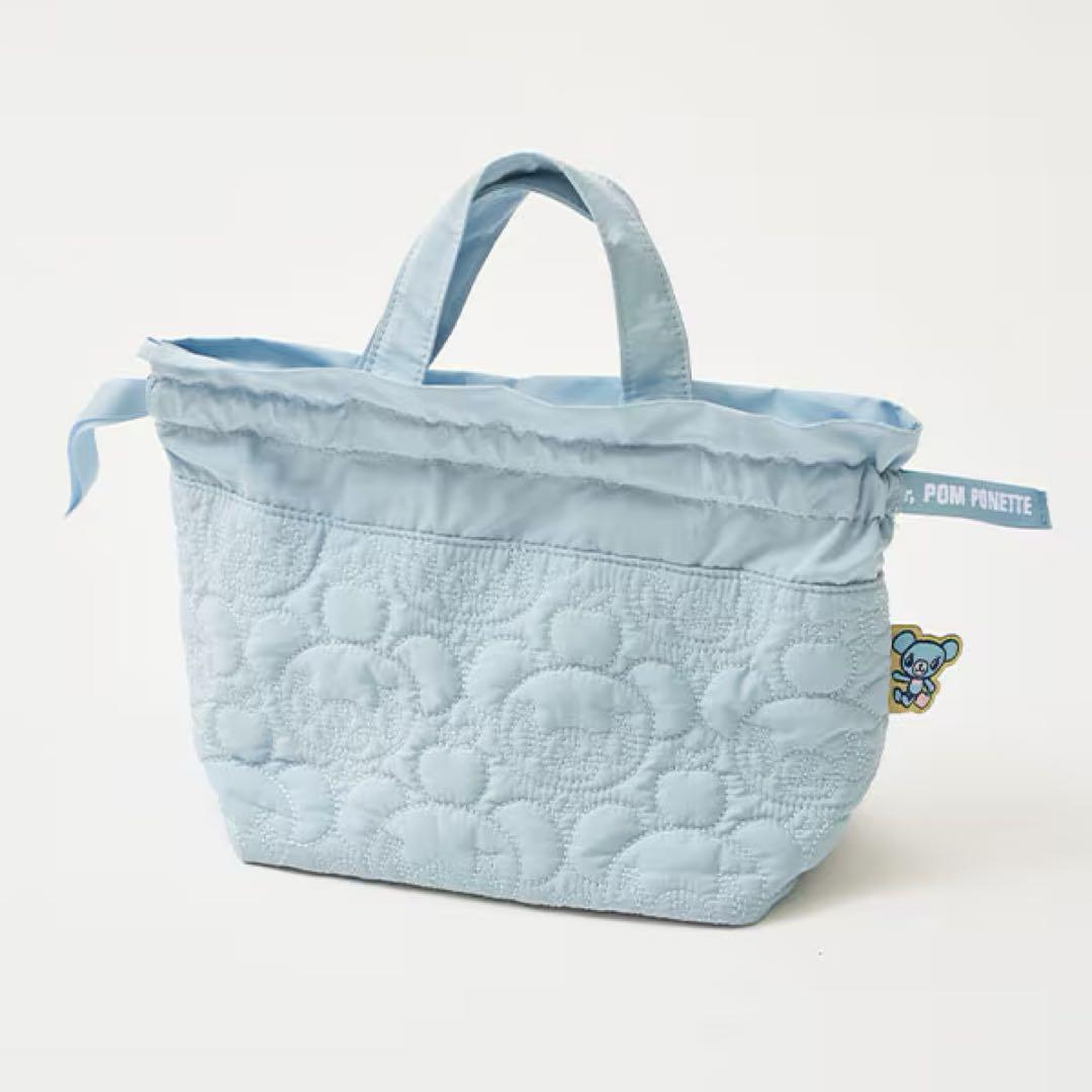 ナルミヤ ポンポネット ミントくん 総刺しゅう柄トート