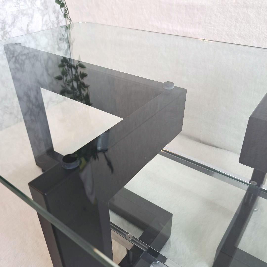 IDC大塚家具 アルテジャパン センターテーブル ローテーブルYGブラックレーム