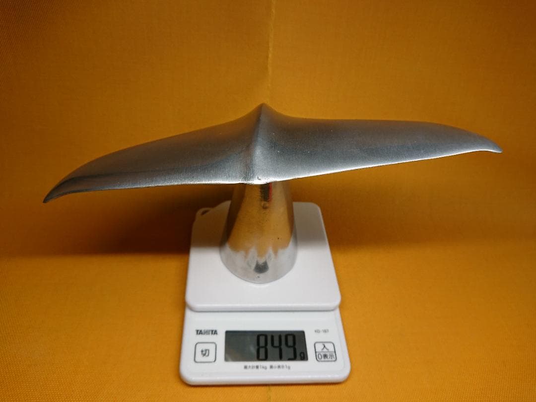 【美品】ビンテージ　鯨　金属　置物　インテリア　工芸品　美術品　A2509