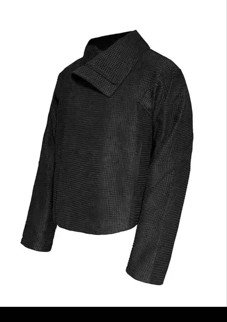 JCAESAR ZIPPER-JACKET WITH H 斜めジップジャケット