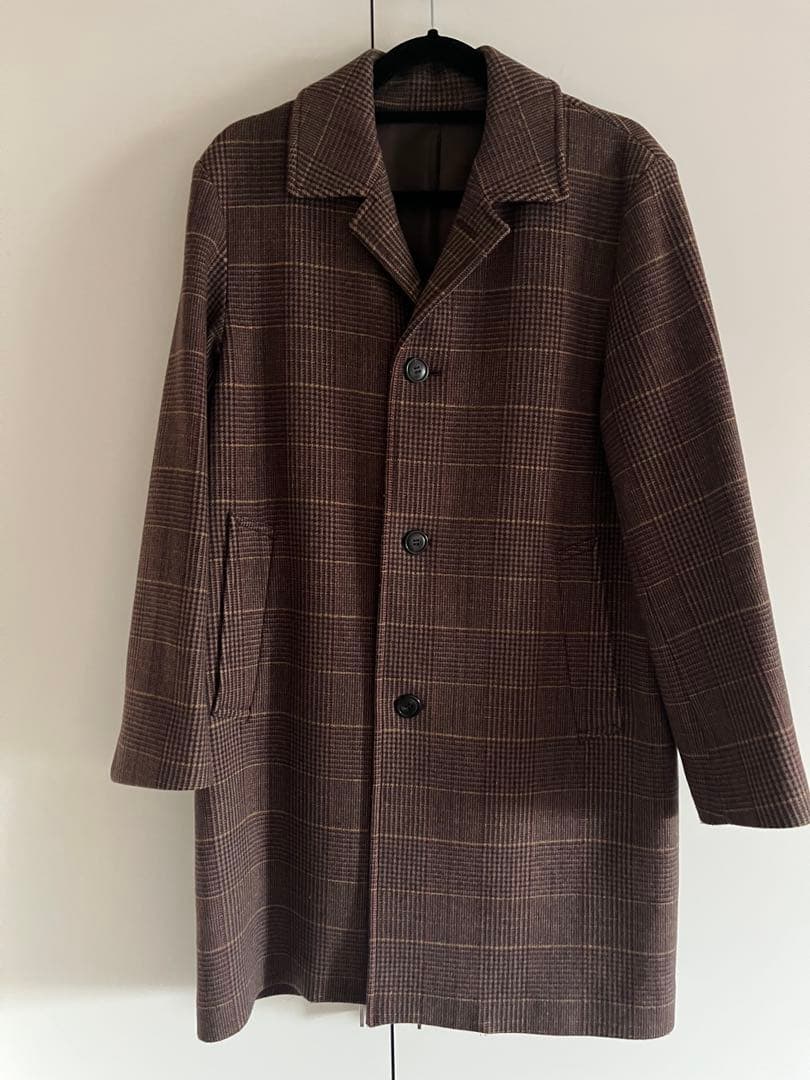 ジャーナルスタンダード/ブラウン系チェック チェスターコート
