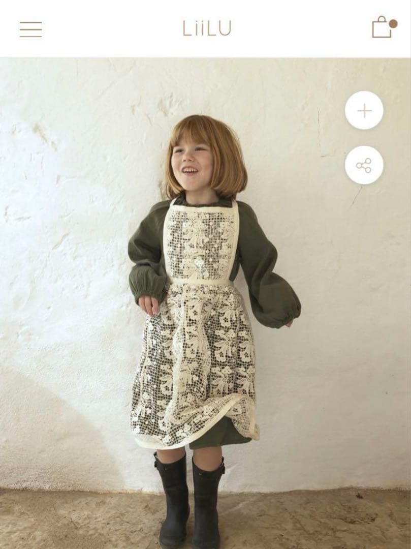 ワンピース LiiLU folk apron 6y