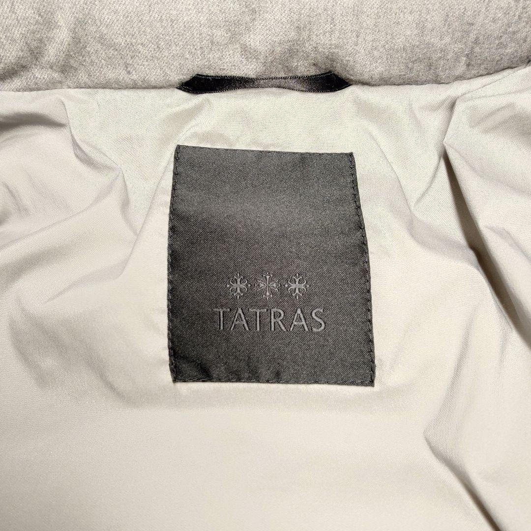 TATRAS ラビアナ ファー付 ダウンジャケット ウール Aライン グレー S