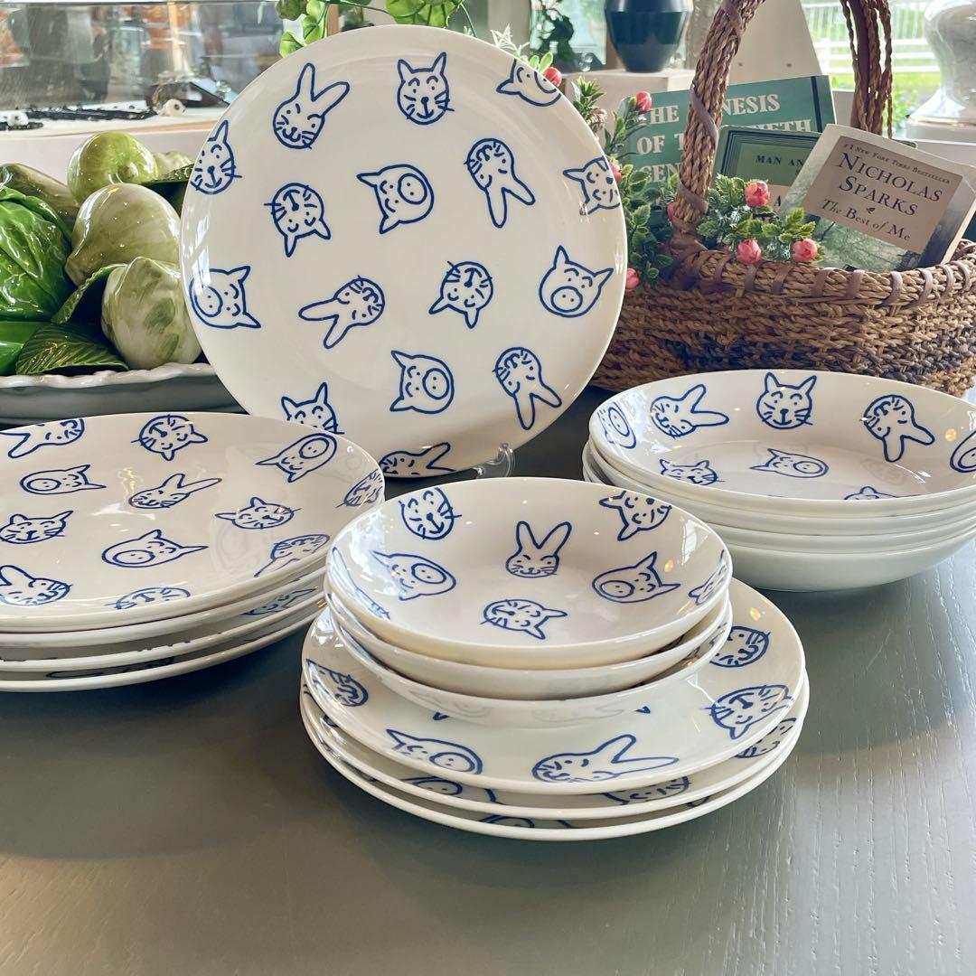 r191 イラストレーター 大橋歩 デザイン 洋食器15点セット REPAS