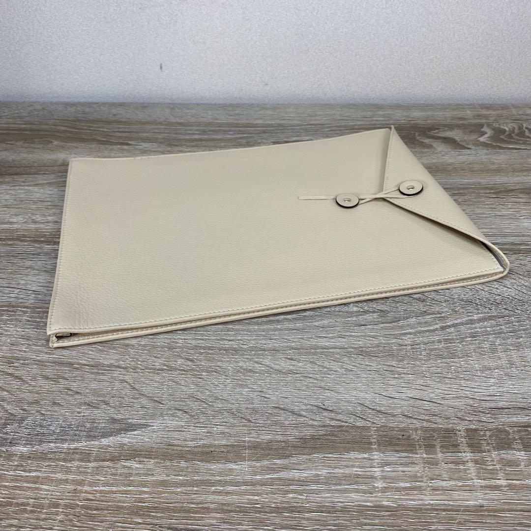 シセイ　ドキュメントケース　レザー　ベージュ