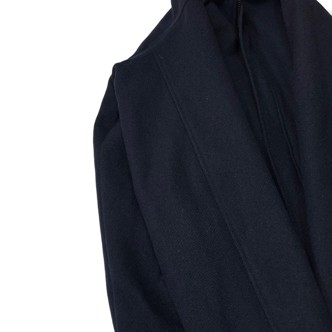 80’s L.L.Bean USA製 ウールジャケット 裏地チェック ネイビー