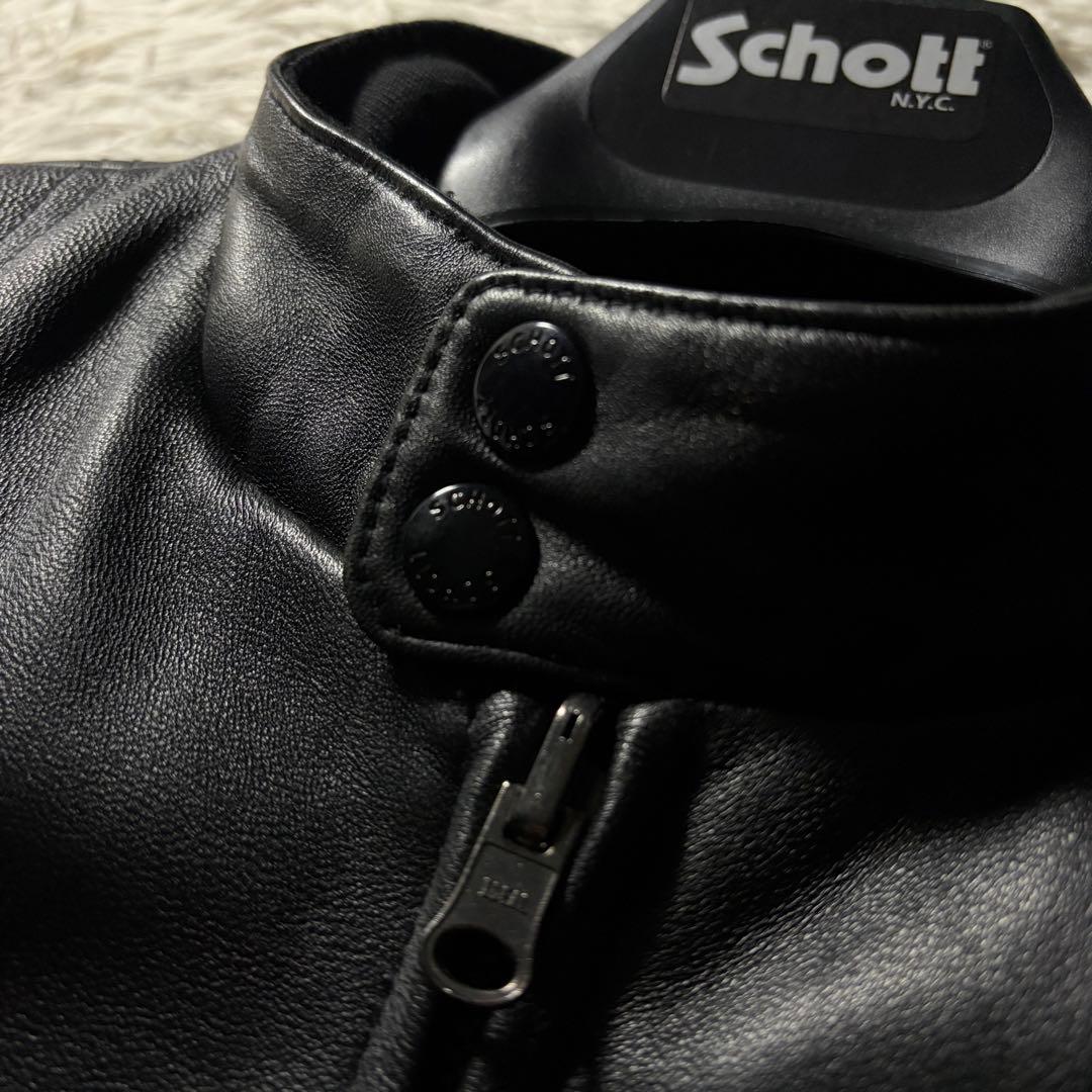 I*.様 美品■schott ライダースジャケット　リバーシブル　キルティング