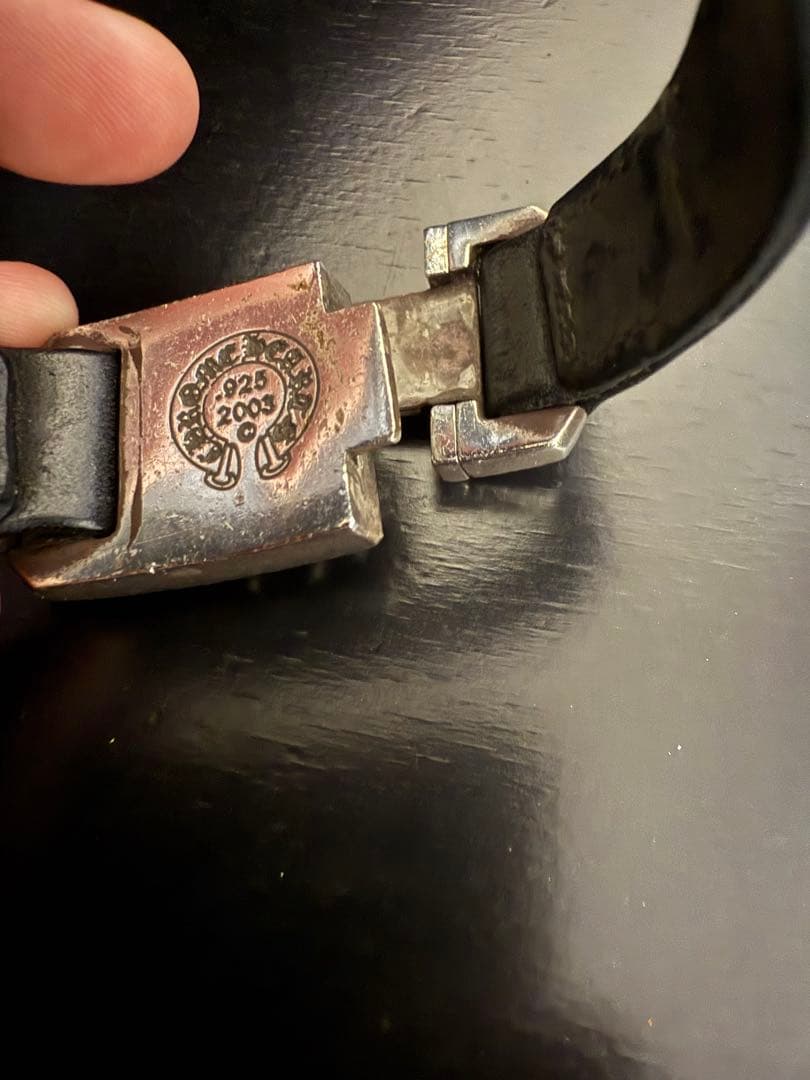 CHROME HEARTS HARNESS CLASP レザーブレスレット