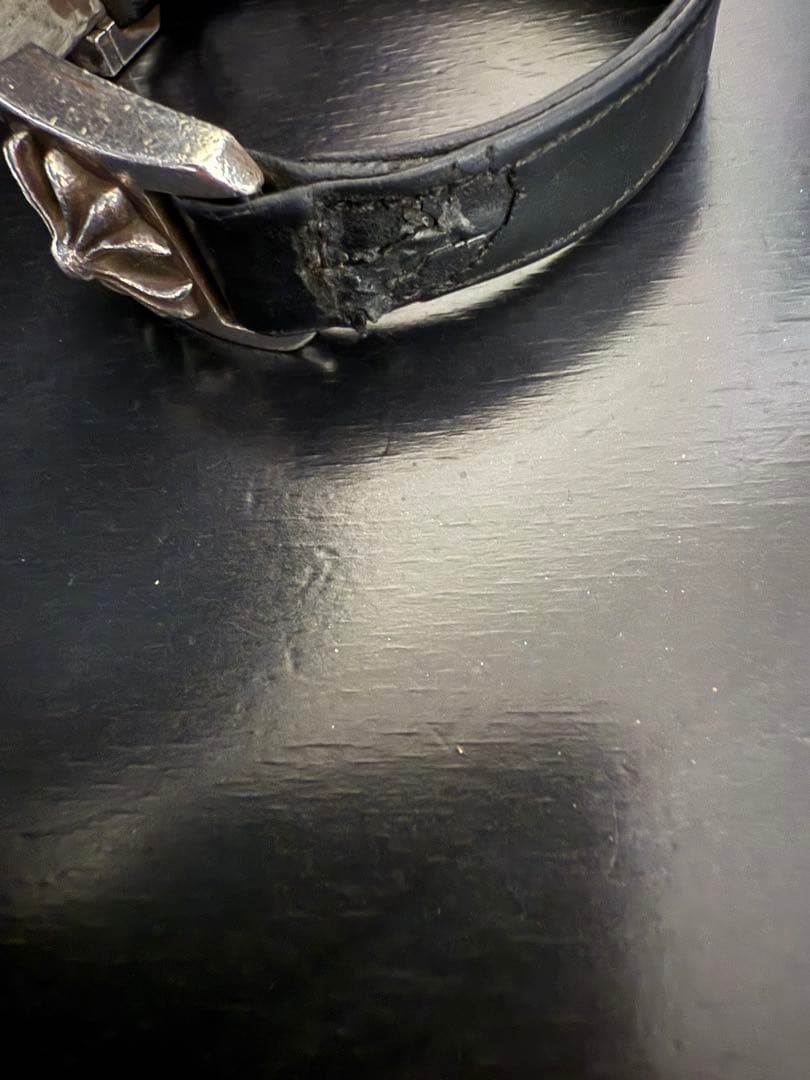 CHROME HEARTS HARNESS CLASP レザーブレスレット