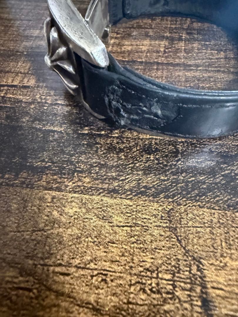 CHROME HEARTS HARNESS CLASP レザーブレスレット