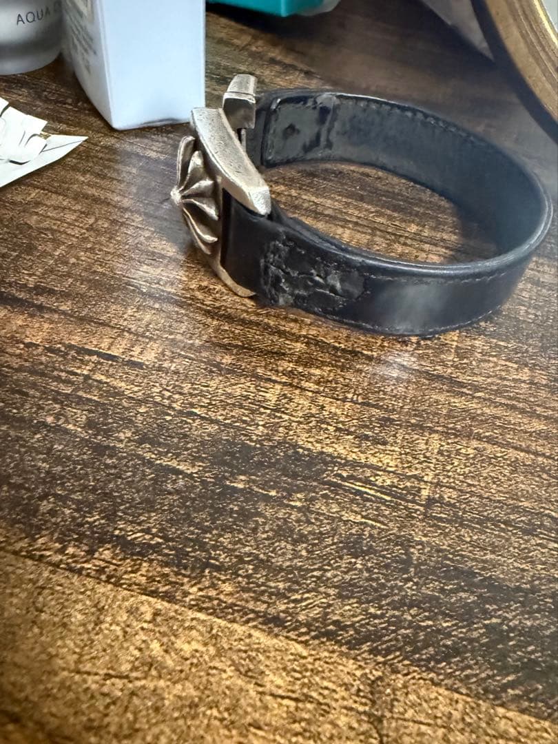 CHROME HEARTS HARNESS CLASP レザーブレスレット