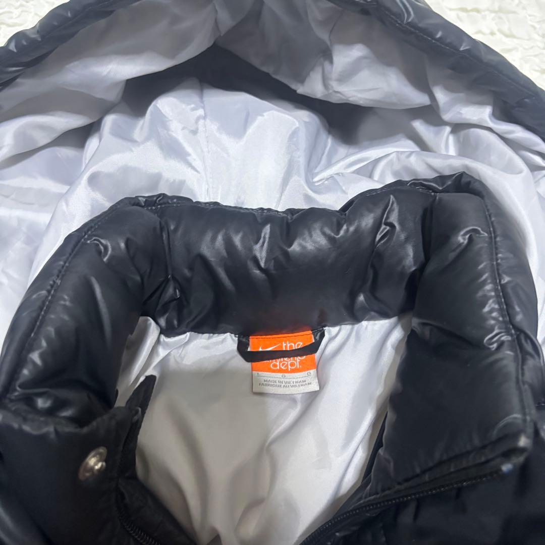 た*ん様 【人気】NIKE ベンチコート L 黒 ダウン 75% フード